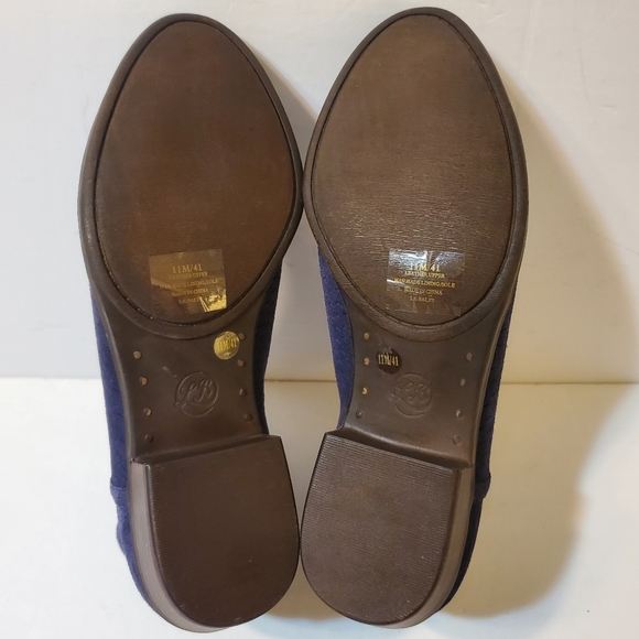 Lucky Brand Women's Baley Barcelo Moroccan Blue Suede Leather Ankle Boots 11 - Picture 8 of 10